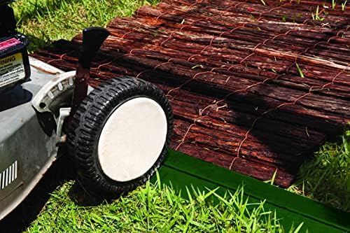 Close-up of the greenhouse base and ground anchoring