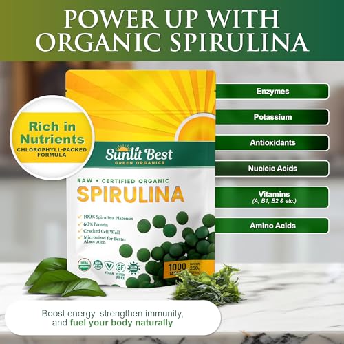 Sunlit Best Green Organics RL-SPIRO-REG Organic Spirulina Tablet