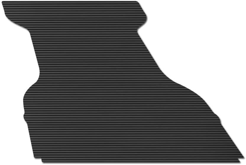 Black Rubber Horizontal Line Truck Bed Floor Mat Liner v2 Compatible with 19-23 Ford Ranger 6 Feet (72") Bed