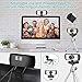 Spedal 4K Webcam with Ring Light, Built-in Dual Microphone and Privacy Cover, Fast AutoFocus, Adjustable Brightness, USB Streaming Web Camera with Tripod, for Zoom Twitch Teams YouTube Skype Meeting