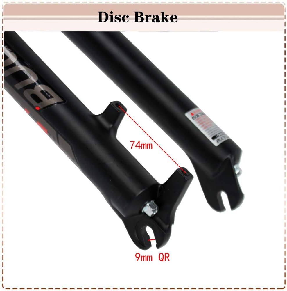 BUCKLOS 29inch MTB QR Crown Suspesion Fork & 11PCS Headset Aluminium Alloy Spacer Black