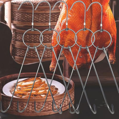 Crochets bacon S SHINEOFI en acier inoxydable adaptés aux commerces alimentaires - 5