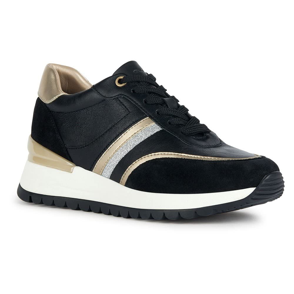 Geox D DESYA A, Sneaker, Black,