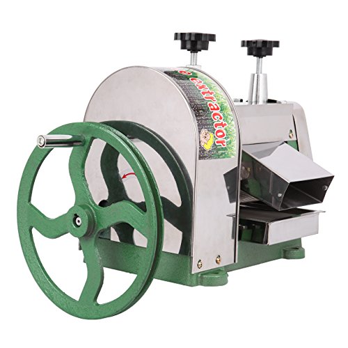 Manual Sugar Cane Juicer 110LBS/H Commercial Sugarcane Press Extractor Squeezer 304 Food Grade Stainless Steel - Ridgeyard - Thumbnail 4