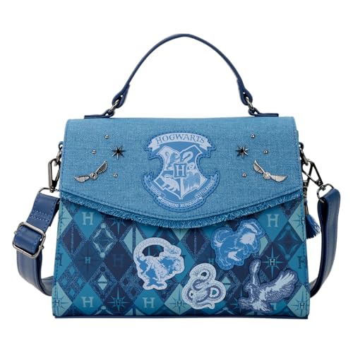 Sac Bandoulière Harry Potter Hogwarts Denim Loungefly Warner Bros en jean