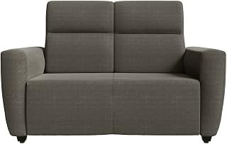 Wakefit Sofa Set | 3 Year Warranty | Sofa 2 Seater, 2 Seater Sofa for Living Room, Wooden Sofa Set, Couch Sofa for Living Room - Belize(Omega : Grey)
