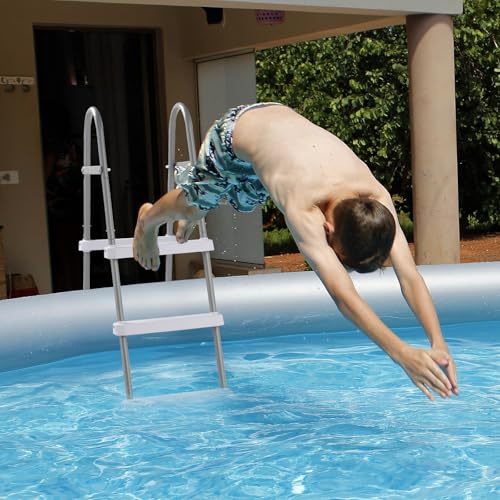 Escalera para piscina CZBZ 4 peldaños 52 pulgadas alta miniatura 7