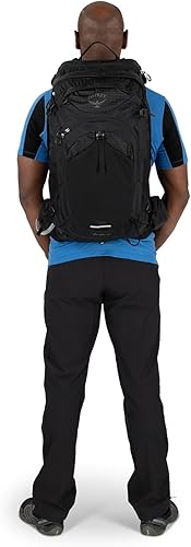 Vista 10 de Osprey Manta 34L - Mochila de senderismo para hombre, con depósito hidráulico, color negro