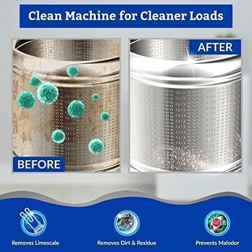 Image of Washing Machine Drum Cleaning Powder Compatible For Samsung Washing Machine Front Load and Top Load, Washing Machine Cleaning Powder -100gm x 4 Pack