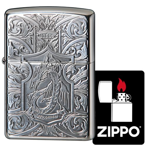 �W�b�|�[(Zippo) ���C�^�[ �h�� �^�J�� CREST �N���X�g ���񐹏� �����@�C�A�T�� �����X�e�b�J�[�t�� �V���o�[ 2SI-LEVIATHAN