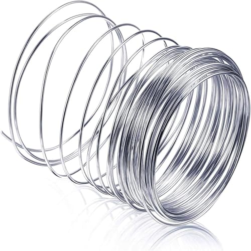 Image of (0.8mm Stainless) 304 Stainless Steel Wire 32ft (10m) – Flexible Craft Wire for Jewelry Making, Sculpting, Bonsai Training, DIY Art, Beading, Garden Tying & Handcraft Projects
