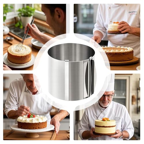 Molde de acero inoxidable duradero para repostería y tartas perfectas 6