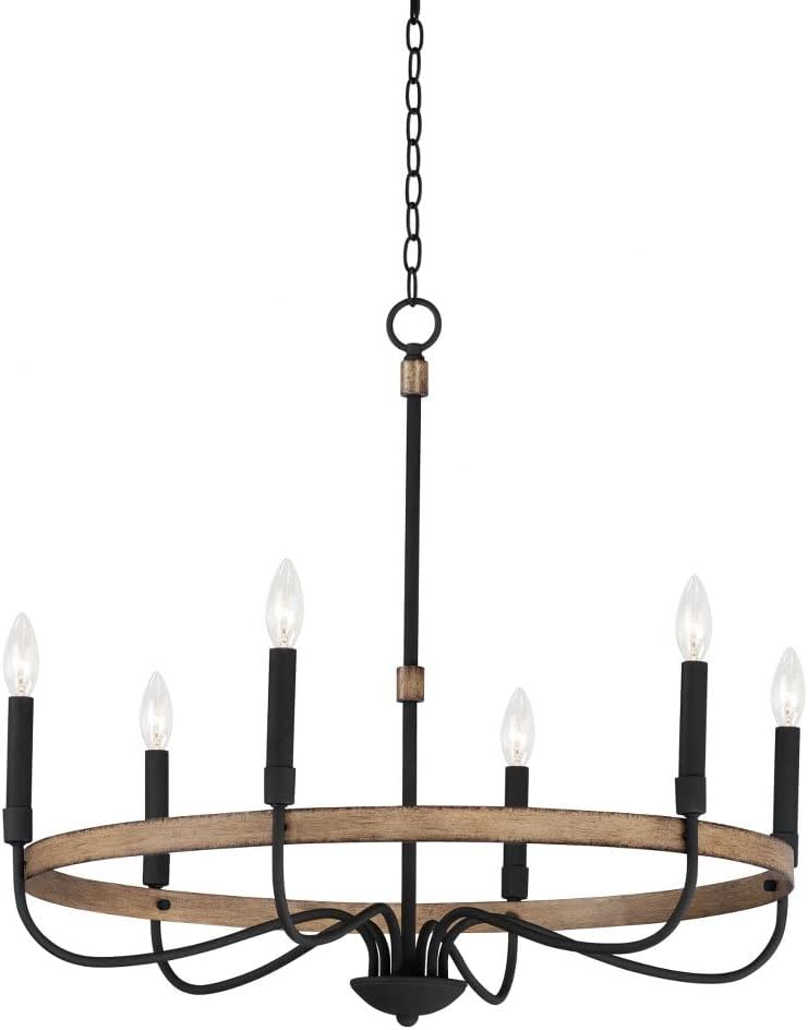 Maxim Franklin - 6 Light Chandelier -Traditional Installation