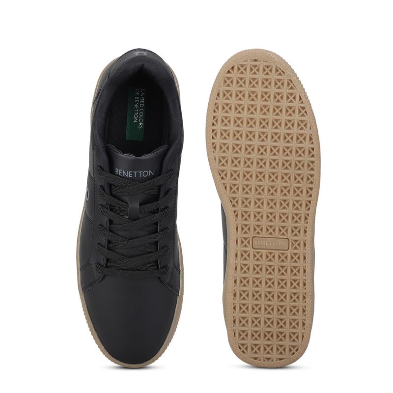 Image of United Colors of Benetton Mens United Colors of Benetton Solid Lace-up Basic Knot Sneakers Sneaker