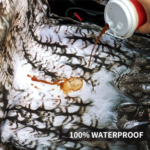 Image of All Weather Waterproof Car Seats Cover - Premium Sweatproof Car Seatcovers with Slip Resistant Backing for Front Seat in Cars Trucks SUVs - Universal Cloth Seats Liner Fit for After Athletic