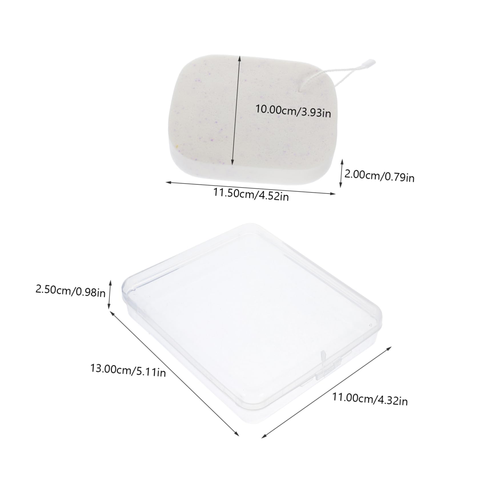 PACKOVE 5sets Spugnette Esfolianti Per Spugne Morbide Per Detersione e Rimozione Makeup Per Della e Confezione