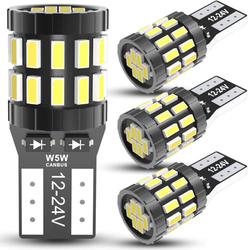 OUSHI Innenraumbeleuchtung Birne, Canbus 12V 24V 6000K Weiß Glühbirne für Boot RV Camper Kofferraumlicht Outdoor Landschaft Innenhofbeleuchtung, 4 Stück