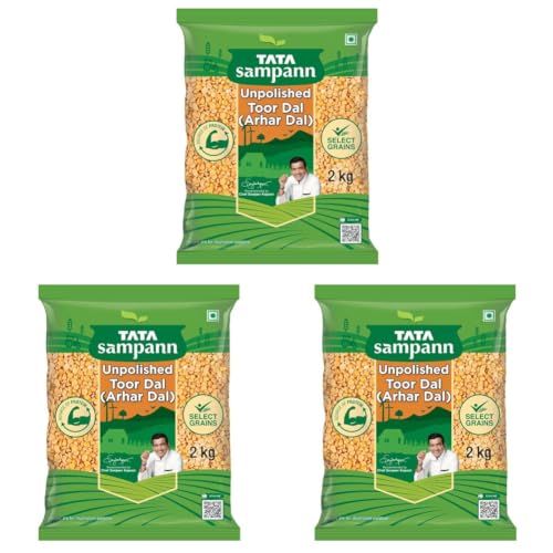 Image of Tata Sampann unpolished Toor Dal 2 Kg (Pack of 3)