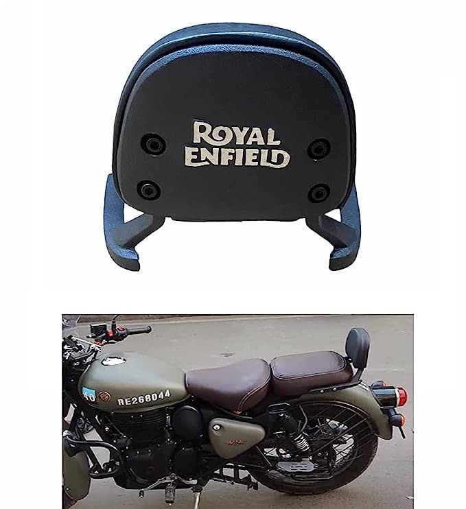 Royal Iron Zone Aluminum Cushion Backrest Passenger Seat Back Support Rest  Compatible for Royal Enfield Classic Reborn 350 Black : Amazon.in: Car \u0026  Motorbike