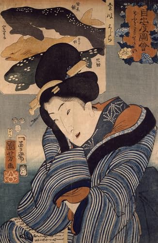 Affiche Impression Toile Utagawa Kuniyoshi : peinture murale 60x90cm pour décoration de salon