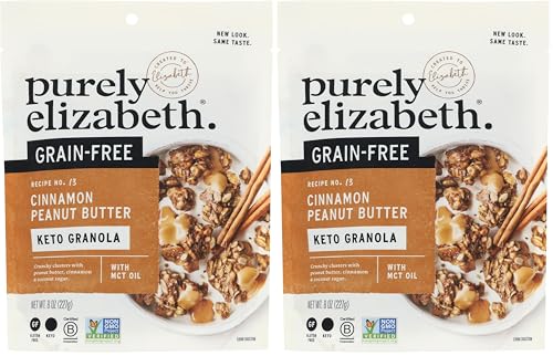 Image of Purely Elizabeth, Granola Peanut Butter Collagen Grain Free, 8 Ounce (Pack of 2)
