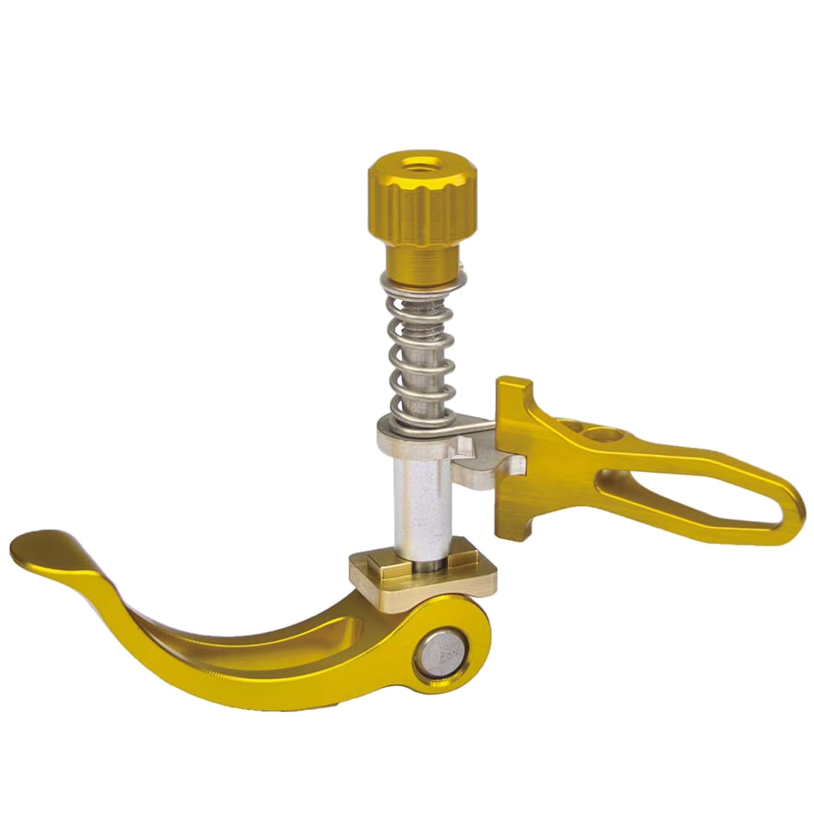 Pffiocix Gold Aluminum Alloy Cycling Seat Clamp Bicycle Seatpost Clamp Saddle Bicycle Tube Clip Post Adjustment Cycle