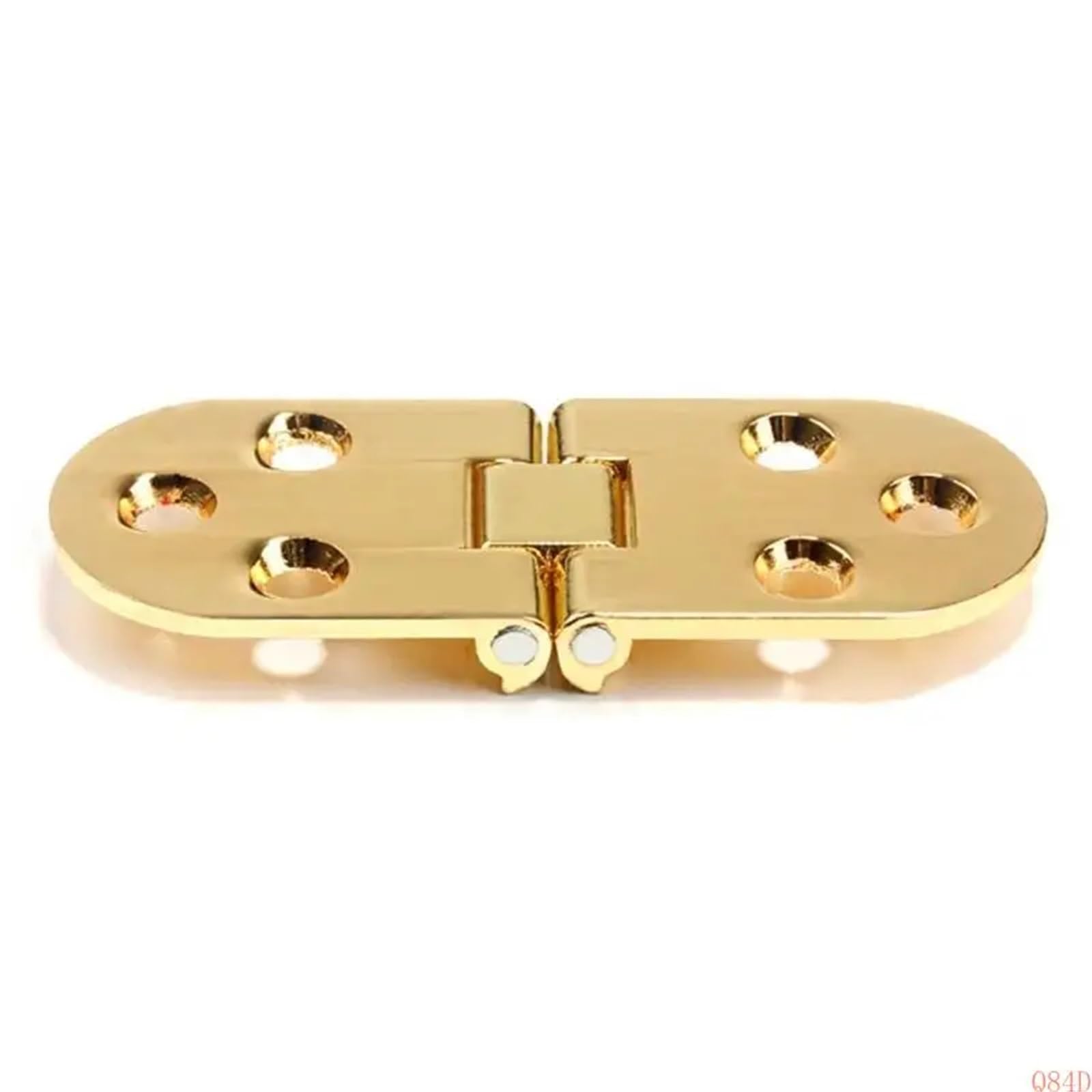 Adjustable Cabinet Door Concealed Hinge 180 Degree Furniture Hinges Folding Table Flush Mounted Hardware for Folding Furniture(Gold)