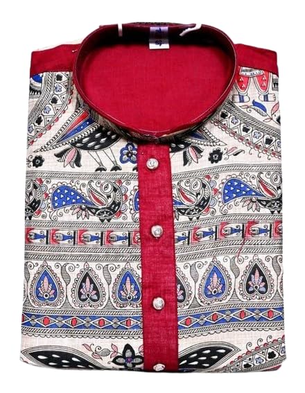 Chandana Saree House Classic Cotton Work Solid Men Kurta Panjabi| Traditional, Ethnic, Comfortable, Breathable, Lightweight, Skin Friendly|SL_415-image-18