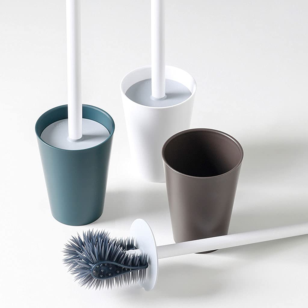 Spazzola wc Pennello da toilette a manico lungo con brusco di drenaggio della base Spazzola for la toilette Modern Minimalista Design WC Spazzola for il bagno Pennello da bagno Set di spazzole da bagn