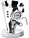 BUGATTI, DIVA EVOLUTION Espressomaschine Kaffee- und Cappuccinomaschine für gemahlenen Kaffee und Kapseln, Non-Stop Dampffunktion, 15 bar, 950 W, Fassungsvermögen 0,8 Liter, edles Design (Chrom)
