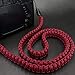 Wolven Braided 550lb Paracord Camera Neck Shoulder Strap for All SLR/DSLR/Mirrorless/Instant Camera, Red