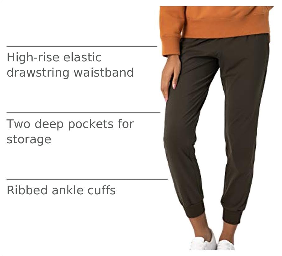 Image of AJISAI Women's Joggers Pants Drawstring Running Sweatpants with Pockets Lounge Wear