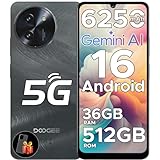 DOOGEE Note 59 Pro+ Android 16 Smartphone Ohne Vertrag 5G 512GB ROM+36GB RAM Octa Core 6250mAh 6.75' HD+ 120Hz Handy Ohne Vertrag 50MP+8MP Dual SIM Simlockfreie Handys/OTG/GPS/NFC/Fingerabdruck