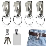 Mécanisme de verrouillage sécurisé : ces clips de ceinture porte-clés sont équipés d'un clip à ressort robuste qui verrouille les clés fermement en place, empêchant les chutes accidentelles. Le bras à double verrouillage maintient l'équipement tactique et les porte-clés sécurisés pendant les mouvements actifs. Compatible avec les ceintures de service standard et parfait pour la police, les employés de bureau, les équipes d'entretien ou les amateurs de plein air