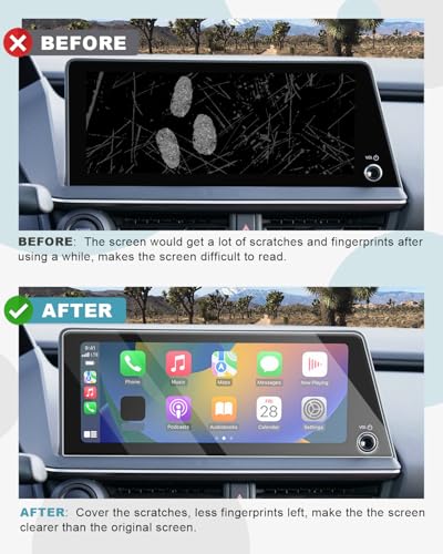 Image of CDEFG Tempered Glass for 2025 2026 Toyota Prius Screen Protector 12.3-Inch, for 2023 2024 2025 2026 Toyota Prius Accessories, Screen Cover HD Anti Fingerprints