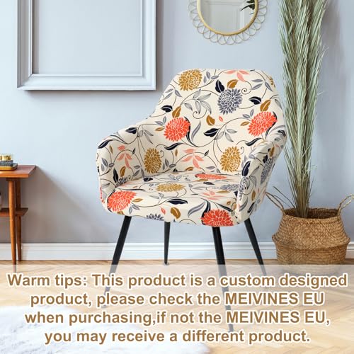 MEIVINES Stuhlhussen Stretch Stuhlbezug Sesselbezug 2er Set Stuhlhussen Schwingstühle mit Armlehnen Abnehmbare Schonbezug für Bürostühle Esszimmerstühle Schminktisch Stuhl Küchenstühle