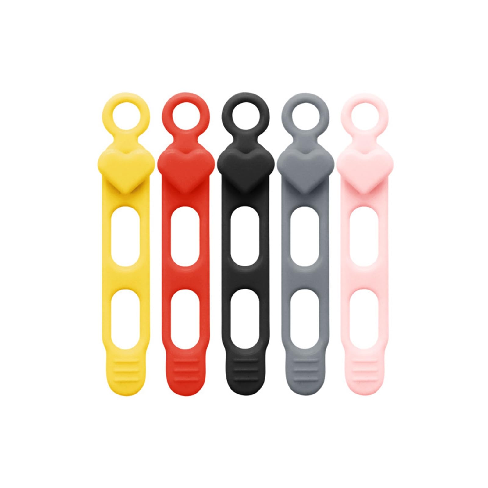 Zentriva Silicone Cable Ties, Reusable Wire Management Straps for Desk