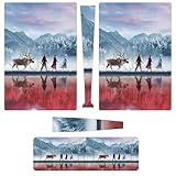 PS5兼用スキンシール アナと雪の女王 PS5保護ステッカー デジタル版 保護カバー 薄型 耐久性 撥油 指紋/傷/汚れ/ほこり防止
