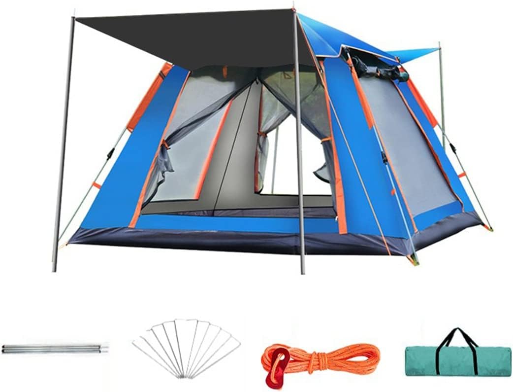 5-6 Person Pop Up Tent Family Tent for 6 Persons Large Tents for Camping Hiking Party,Sun Shelter/Festival Essential,Portable with Carry Bag