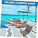 POPETPOP Folding Beach Chair Compact Oxford Fabric Camping Hiking Chair Easy Assembly
