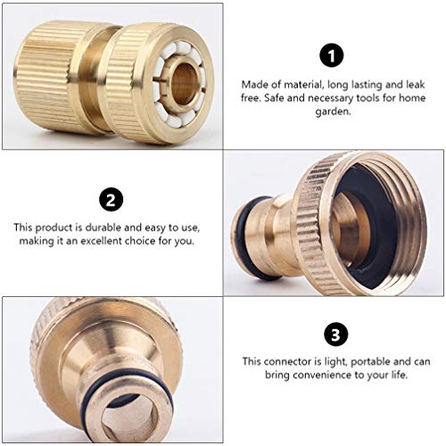 DOITOOL 10Pcs Mangueira de Jardim Conector de Engate Rápido Acessórios Fio de Liga de Alumínio Fácil