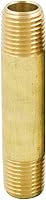 Vista 6 de Legines Accesorio de Tubería de Latón Niple Largo, 1/4" NPT Macho x 1/4" NPT Macho Extensor Conector Recto, 1-1/2" Longitud 1200psi (Paquete de 5)