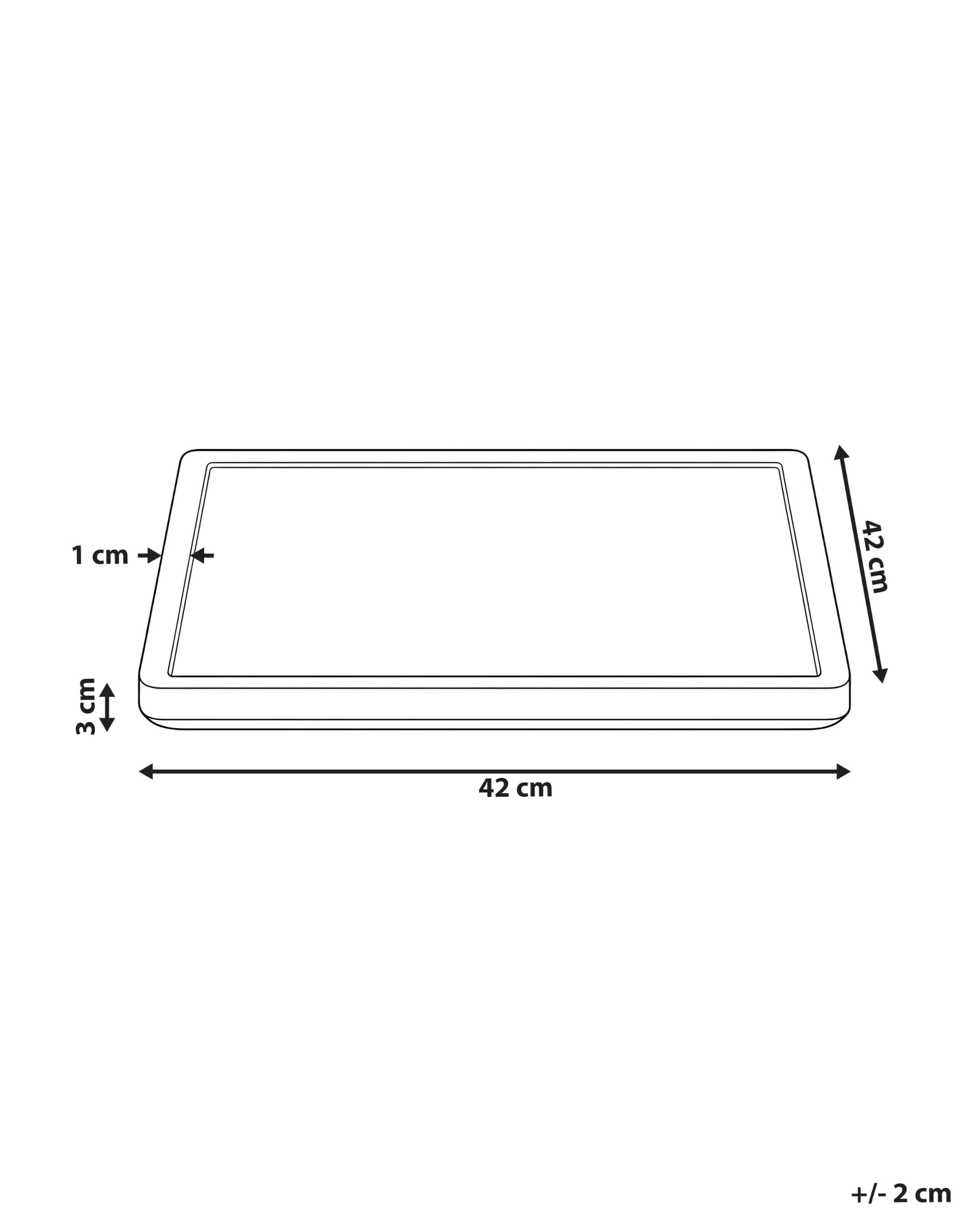 Lampa sufitowa płaska plafon kwadratowy LED panel natynkowy 42 cm biały Tivora