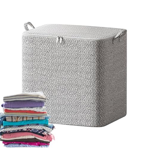 Borse di stoccaggio per vestiti - scatole di imballaggio pieghevoli di grande capacità con cerniere | Bidoni 'armadio per trapunte, cuscini, biancheria da letto | Borse per organizzatori in movime