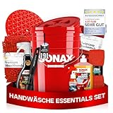 Auto Wascheimer Set 5GAL: Schmutzsieb & Deckel für die Auto Handwäsche + Sonax Shampoo + Sonax Detailer + Sonax FelgenBeast - schonende Reinigung für Lack & Felgen - Auto waschen | 11-teilig