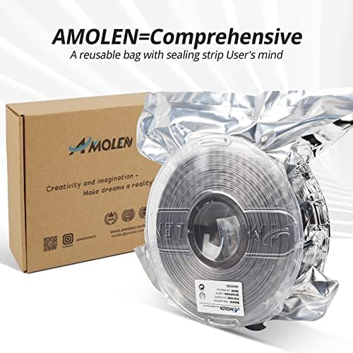 Image of AMOLEN 3D Printer Filament, PLA Filament 1.75mm, Glow in The Dark Filament Blue Starry Sky, Best with UV Lamps, Fit Most 3D FDM Printers, Dimensional Accuracy + /- 0.02 mm, 1kg(2.2lbs) Spool