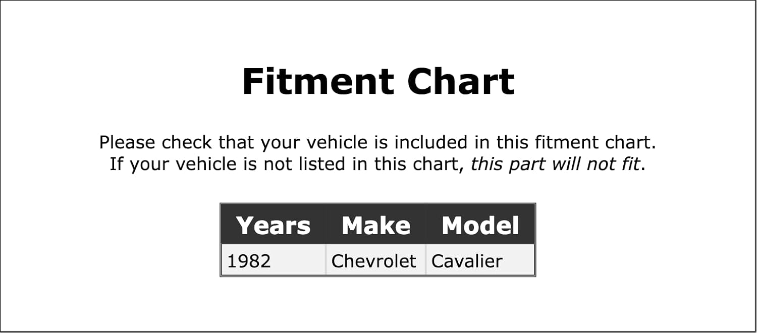 Automatic Choke Heater Control Relay Compatible With Chevrolet Cavalier 1982 PC-848872