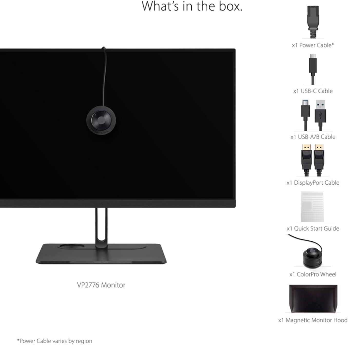 VP2776 - LED MONITOR - 27INCH - 2K - 400 NITS - RESP 3MS - USB-C 90W