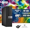 Dell, Pc Desktop Pronto All'Uso, Computer Pc Fisso Intel i7-6700 4 Core 3.4Ghz, Ram 16Gb, SSD 512Gb, Pacchetto Libre Office, Win 11 e Chiavetta Wi-Fi (Ricondizionato)