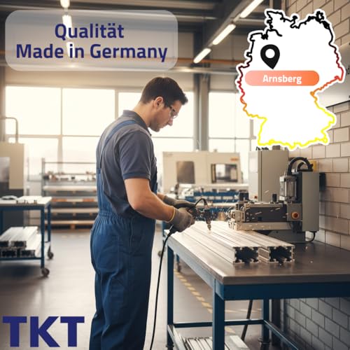 TKT – Work System Steckregal mit Holzböden 180x120x40cm - Verzinktes Regal mit 150kg Tragkraft pro Boden. Schwerlastregal mit 5 Böden für Werkstatt, Wohn- & Kellerraum